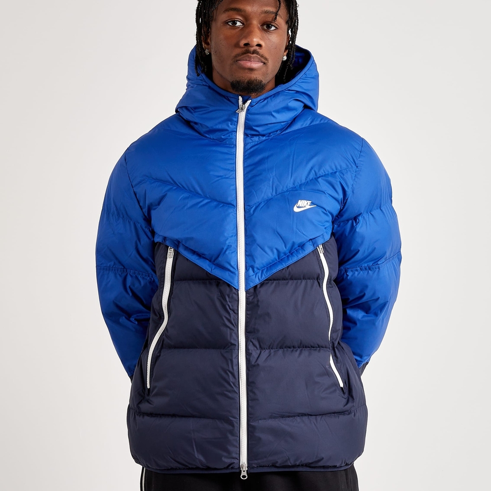 Nike Storm-Fit Primaloft Blue Quilted Puffer Jacket Mens Size M New DR9605-480